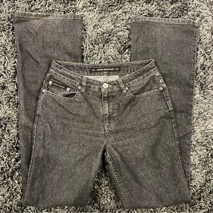 🌺DKNY WOMEN’S MID RISE BOOTCUT BLACK WASH JEANS SIZE 2 Long🌺